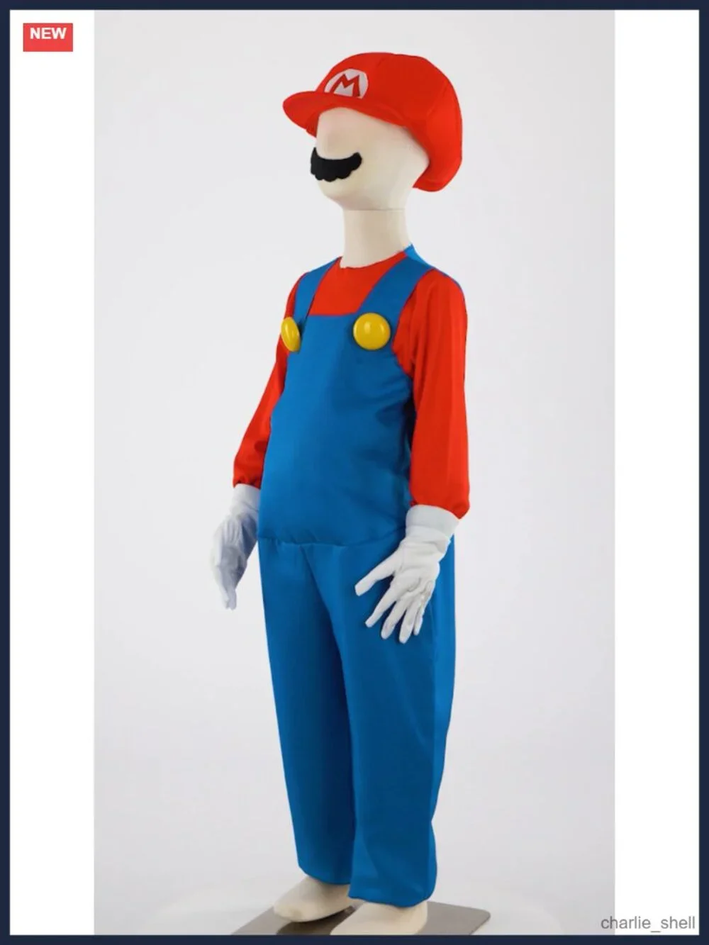 Super Mario Deluxe Kids Costume Officially Licensed Nintendo Outfit
